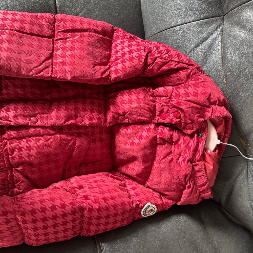 Kids Red Puffer Jacket